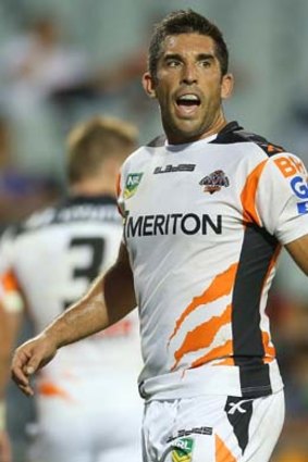 Bad omen: Braith Anasta's one match as a starting halfback ended badly.