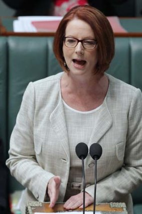 Fulfilled a promise ... Prime Minister, Julia Gillard.