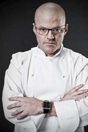 Kitchen pyrotechnics ... Heston Blumenthal appears at the State Theatre next month.