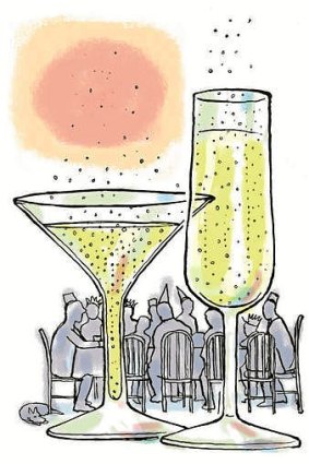 There's a perfect drink for every Christmas occasion. Illustration: Phillip Burgoyne