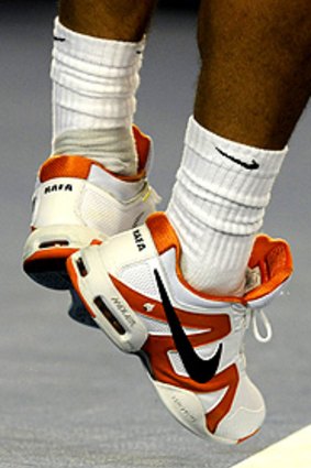 Note to self: Do not steal Rafael Nadal's shoes. He will figure out that I have them.