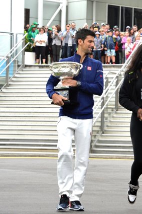 More of the same in 2016?: 2015 Australian Open winners Novak Djokovic and Serena Williams.