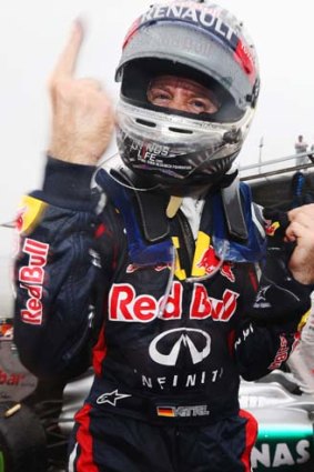 Still the one ... world champion Sebastian Vettel.