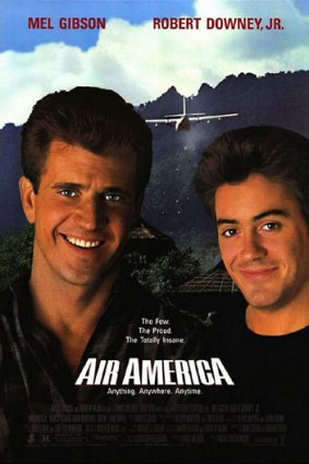 A poster for Air America (1990).