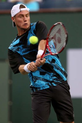 One to go: Lleyton Hewitt wins No. 599.