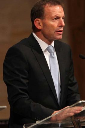 Denied his members a conscience vote ... Tony Abbott.
