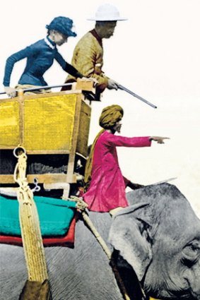 Trunks packed: Detail from the cover of Anne de Courcy's <i>The Fishing Fleet</i>.