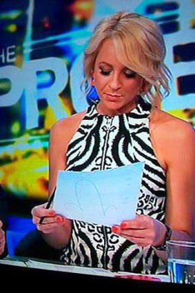 What's that picture Carrie? Bickmore on <em>The Project</em>.