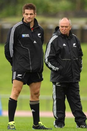 "Strong preference" ... Richie McCaw, left, favoured the appointment of Graham Henry, right, after the All Blacks 2007 World Cup failure.