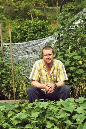 Greg Cook in his garden in Otford.