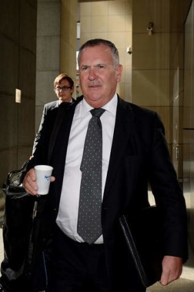 Ethics and tactics questioned: Solicitor Paul McCann arriving at the royal commission hearing.