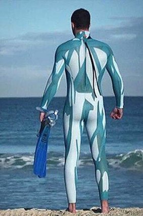 The deterrent factor is based on the visual aspect of the wetsuit.