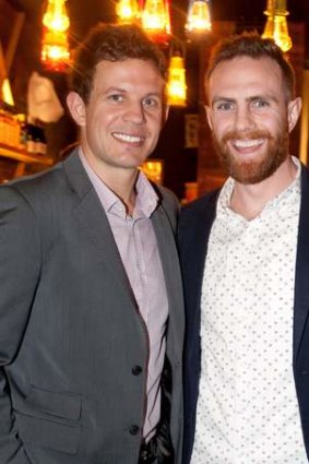 Luke Ball (left) and Elliott Costello at YGAP 5cent campaign launch at polepole.