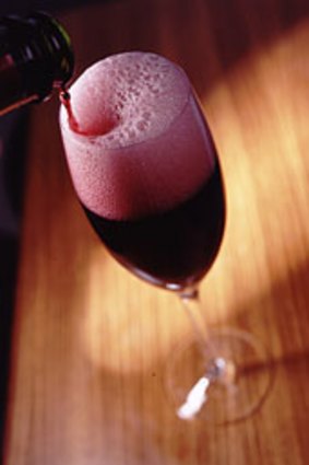 Great for summer ... A sparkling red wine.