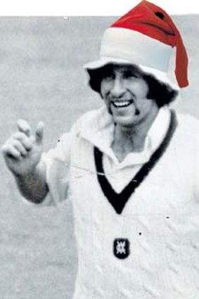 Just add hat: Max Walker in the 1973 Christmas Shield match.