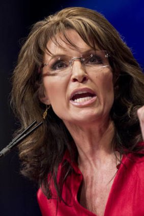 Former Alaska Governor and 2008 Republican vice presidential nominee Sarah Palin.