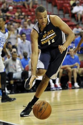 Boomers player Dante Exum playing for the Utah Jazz.