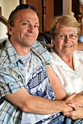 Graham Stafford and his mother Jean.