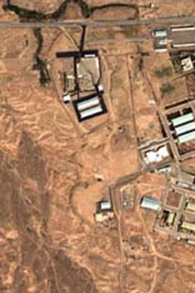 Satellite imagery of a possible Iranian nuclear facility.