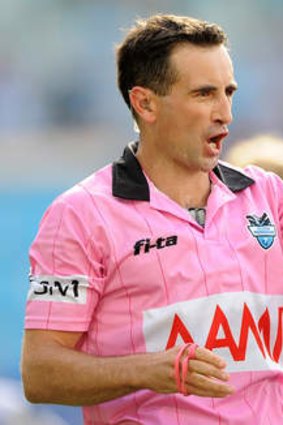Referee Gerard Sutton... stood down from this week's NRL fixtures.