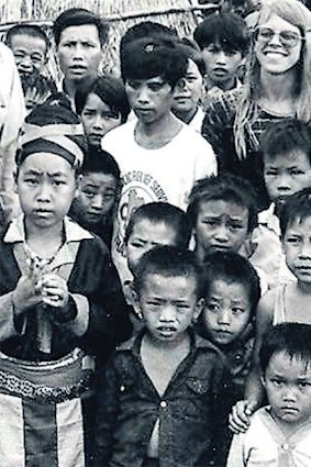 Ramm at the 60,000-strong Lao-Hmong refugee camp of Ban Vinai.