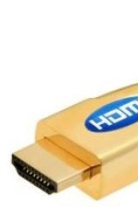 A 24-carat gold HDMI cable.