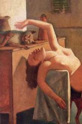 <i>Nude with Cat</i>, painted in 1949.