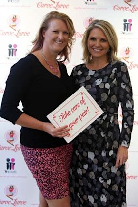 Foundation chief executive Kylea Tink and Georgie Gardner.