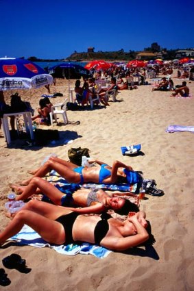 So hot right now ... Lebanon's beaches are brimming with bikini-clad, tanned women.