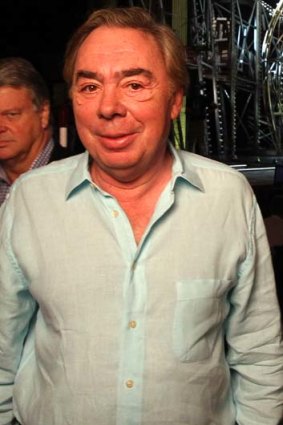 Emotional ... composer Andrew Lloyd Webber.