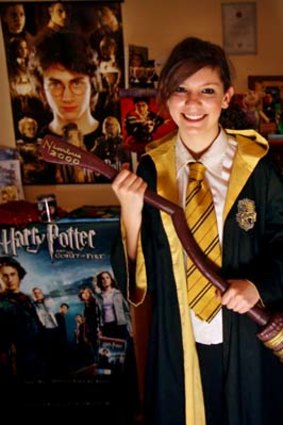Diehard fan Erica Crombie saved money from her after-school job to finance her attendance at a Harry Potter symposium in Las Vegas.