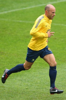 Relief: Mark Bresciano is keen to keep training.