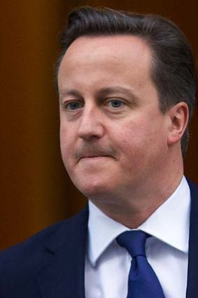 Feeling the heat ... British Prime Minister David Cameron.