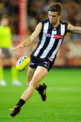 Collingwood's Paul Seedsman is bigger than this now, afetr a productive pre-season.