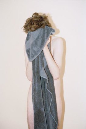 Image diary: Untitled (Benjamin holding a towel) by Drew Pettifer.