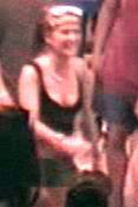Caught on CCTV ... Two young women wanted for questioning over the Flinders Street station attack.