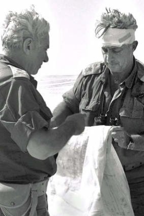 Ariel Sharon, right, commanded an armoured division in the Yom Kippur War in 1973.