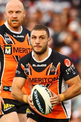 Philosophical &#8230; Robbie Farah in action yesterday.