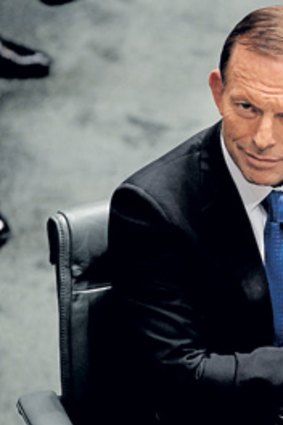 Combative: Tony Abbott's strategic, aggressive model of opposition helped destroy a government.