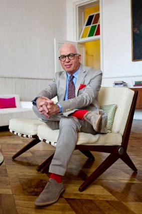 Michael Wolff in his New York home.