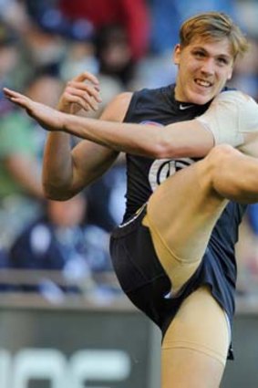 Powerful: Carlton's Tom Bell.