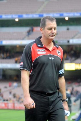 St Kilda coach Ross Lyon after the game.