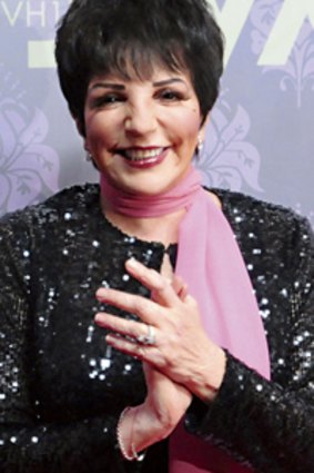 Winging her way to Australia ...  Liza Minnelli at a  concert in New York last month.