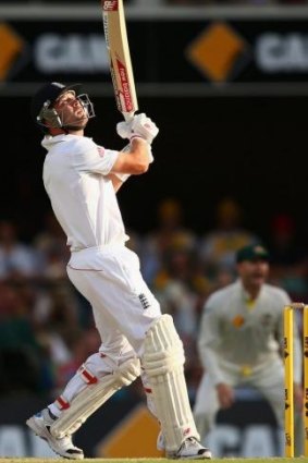 Trott struggled against the fast bowling of Mitchell Johnson and holed out at deep square in the second innings of the Brisbane Test,