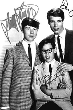 In his hey-day ... Don Grady of  <i>My Three Sons</i>, pictured far right.