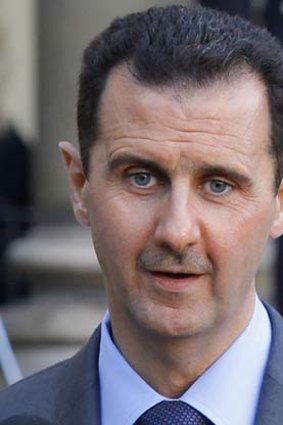 In the line of fire ... Bashar al-Assad.