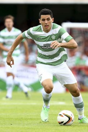 Tom Rogic in action for Celtic last year.