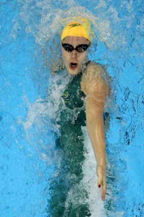 Mixed emotions ... Australian backstroker Belinda Hocking.