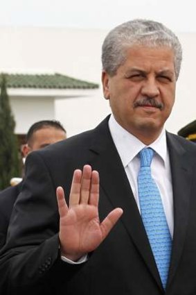 Algeria's Prime Minister Abdelmalek Sellal.