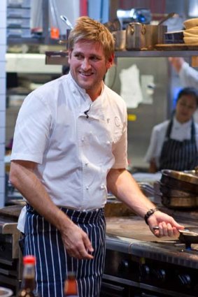 Hot chef: Curtis Stone at the launch of his latest cookbook "What's For Dinner?"